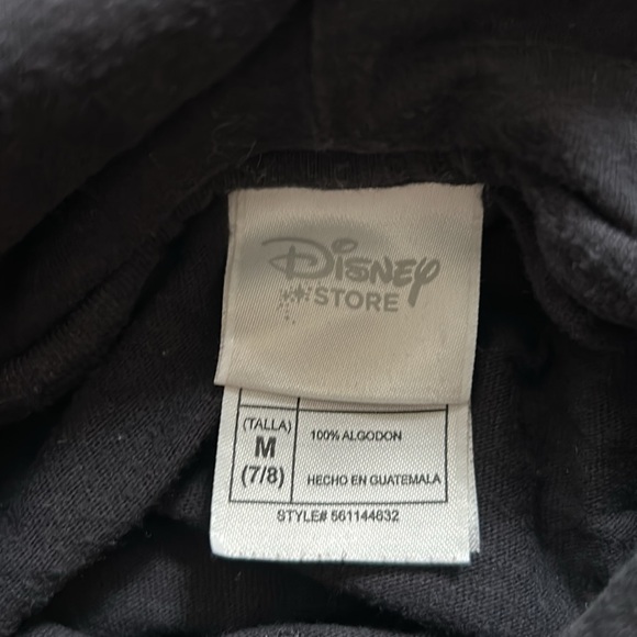 Disney Store Mickey Mouse Skeketon Halloween Tunic Hoodie Size Medium 7/8 - Picture 7 of 7